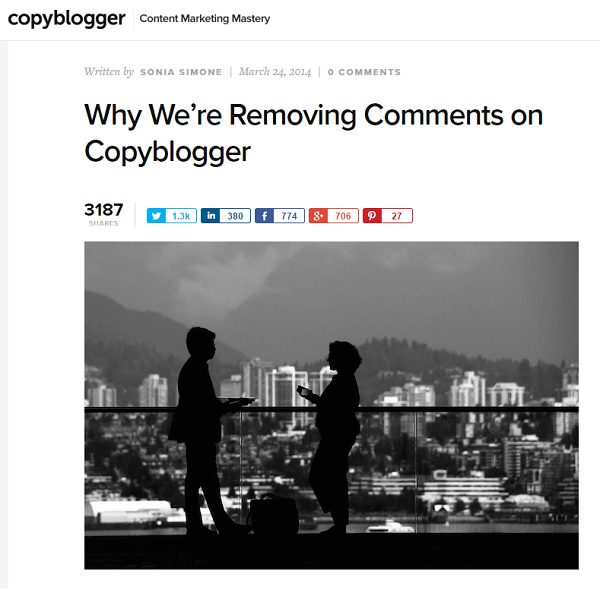 copyblogger poisti kommentit