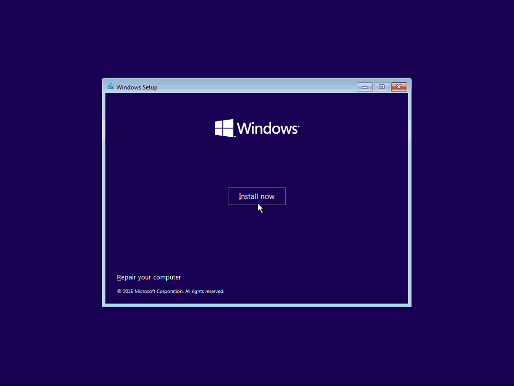 02 Asenna nyt Windows 10 Clean Install