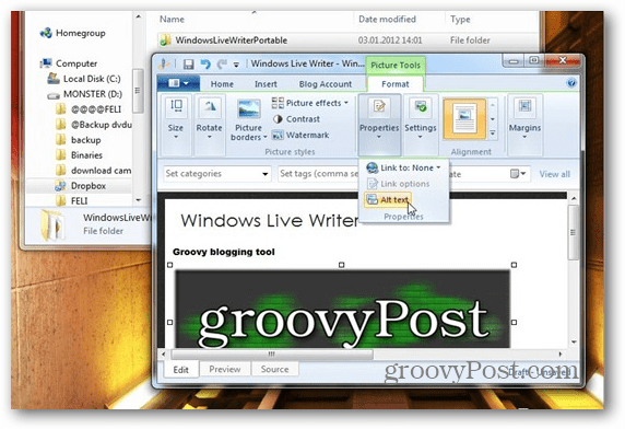 Kuinka ajaa Windows Live Writer Dropboxista