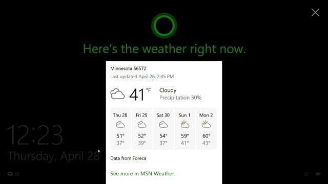 Windows 10 -vinkki: Aseta Cortana lukitusnäyttöön