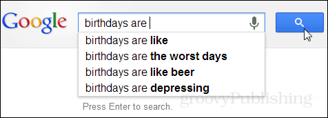 Mitä google ajattelee syntymäpäivistä