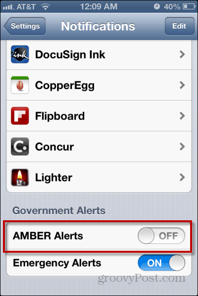 Kuinka poistaa AMBER-hälytykset iPhonessa