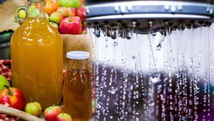 Mitkä ovat omenaviinietikkamehun edut? Mitä tapahtuu, jos lisäät omenasiideri etikkaa suihkuveteen?