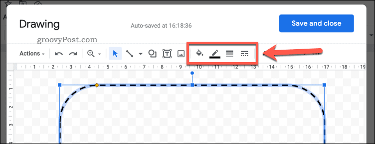 Muodon muotoilu Google Docsissa