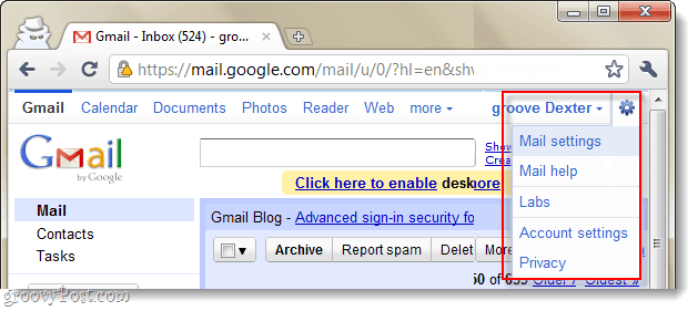 gmail-postiasetukset-pudotusvalikko