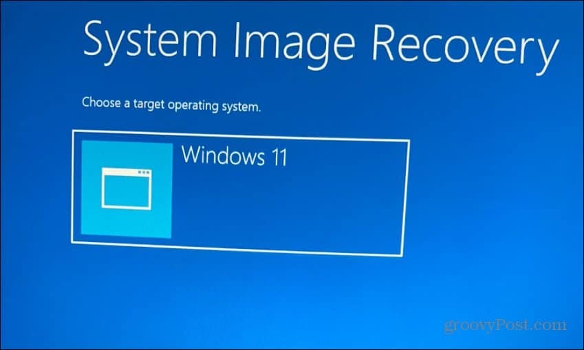 Valitse kohdekäyttöjärjestelmä Windows 11