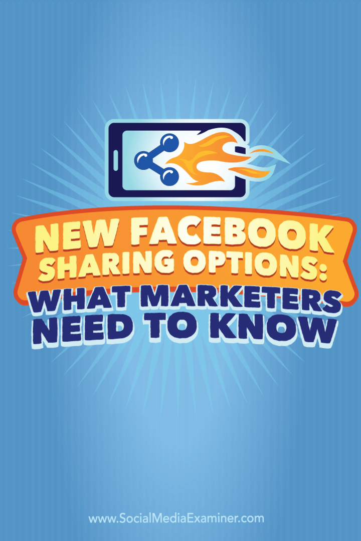 käytä facebook-jakamisvaihtoehtoja sitoutumisen lisäämiseksi