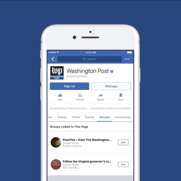 Facebook ilmoitti, että Groups for Pages on nyt saatavilla ympäri maailmaa.