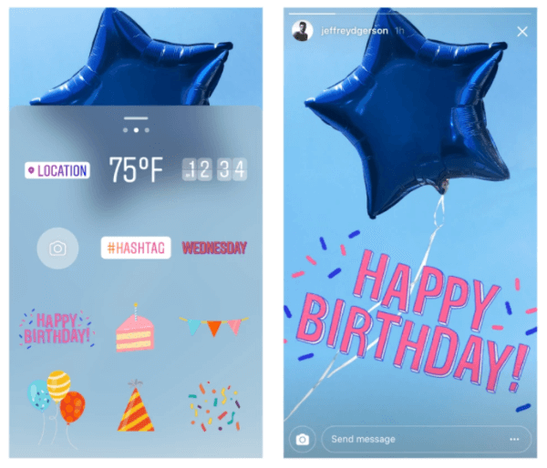 Instagram juhlii yhden vuoden Instagram-tarinoita uusilla syntymäpäivä- ja juhlatarroilla.