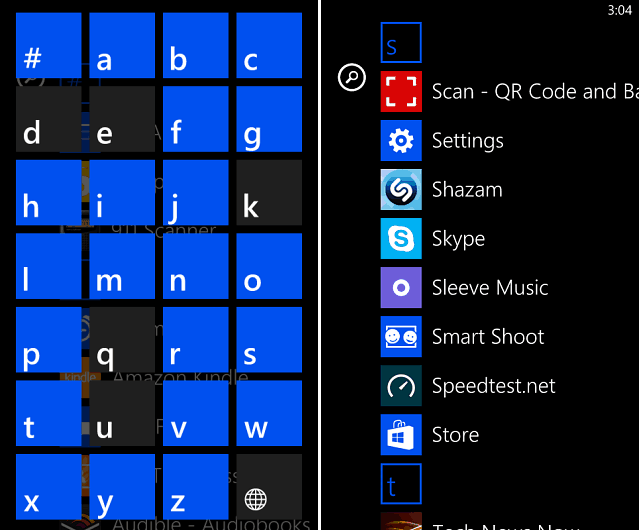 Sovellukset Windows Phone 8