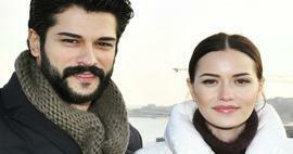Romanttisia asentoja pariskunnalta Burak Özçivit ja Fahriye Evcen! Sosiaalisessa mediassa tapahtui tapaus