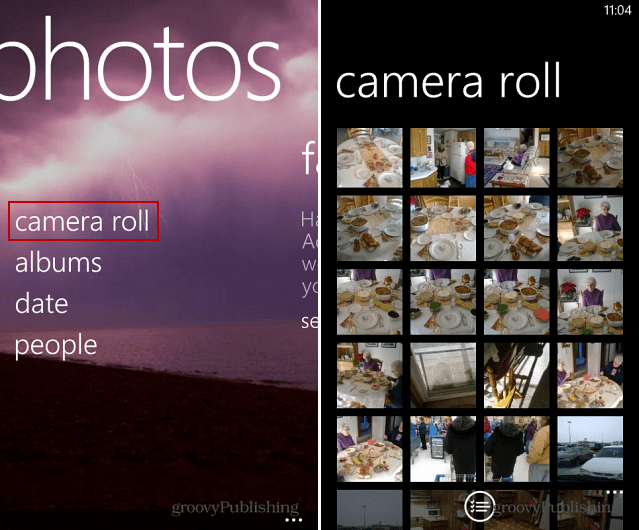 Kamerarulla Windows Phone 8