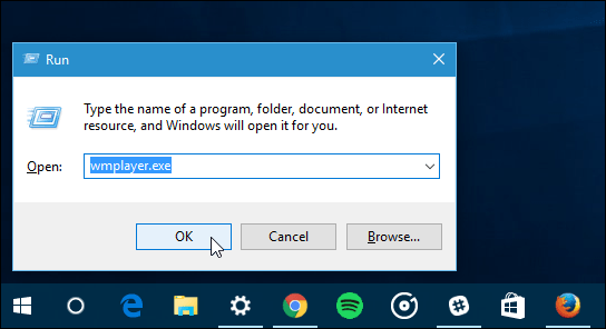 Suorita Windows 10