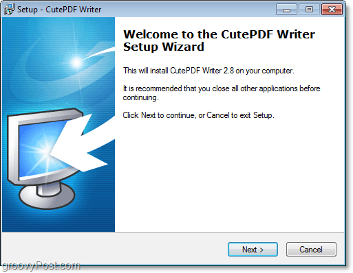 kuinka asentaa cutePDF Windows 7: ään