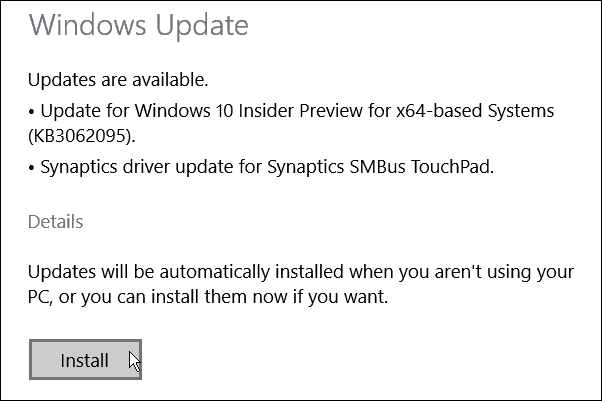 Windows 10 Build 10074 -päivitys KB3062095 saatavilla