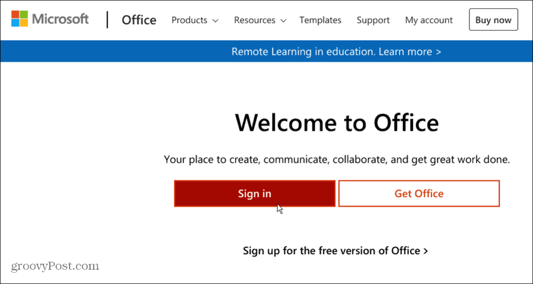 office-dot-com käyttää Microsoft Officea chromebookissa