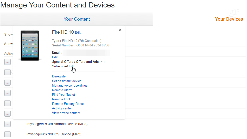 Kuinka poistaa mainoksia Fire HD 10 -lukitusnäytöltä