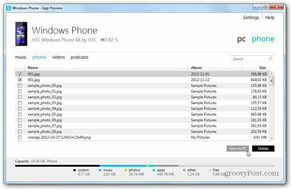 Windows Phone 8 Windows Phone -sovelluksen synkronointi tietokoneeseen