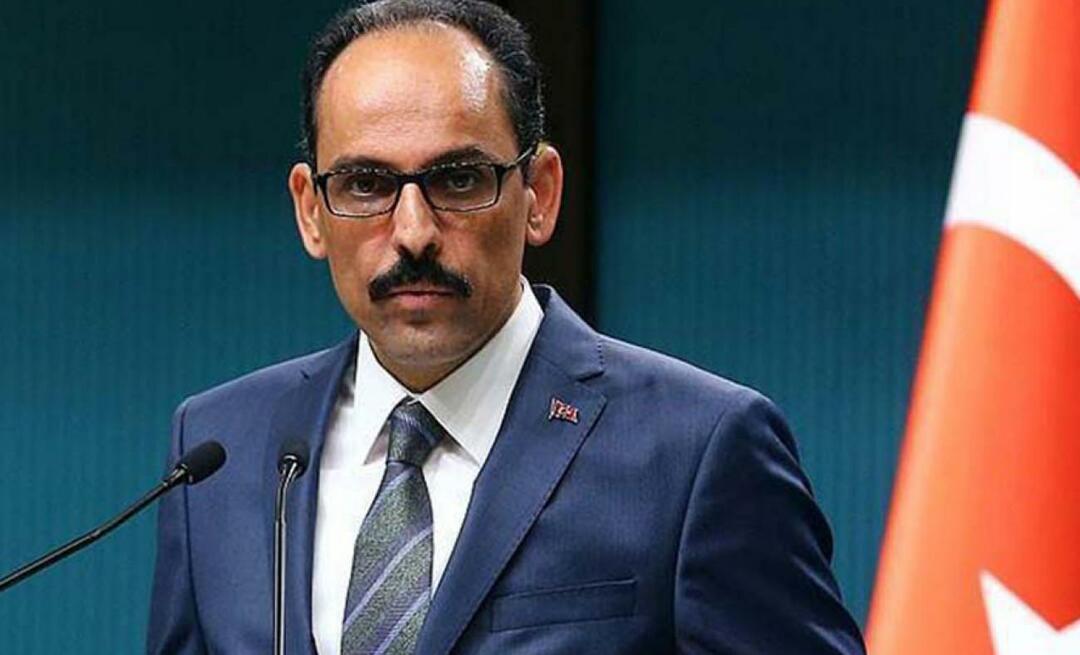 Emotionaalinen jakaminen İbrahim Kalınilta! "Hän katsoi, kääntyi, poltti..."