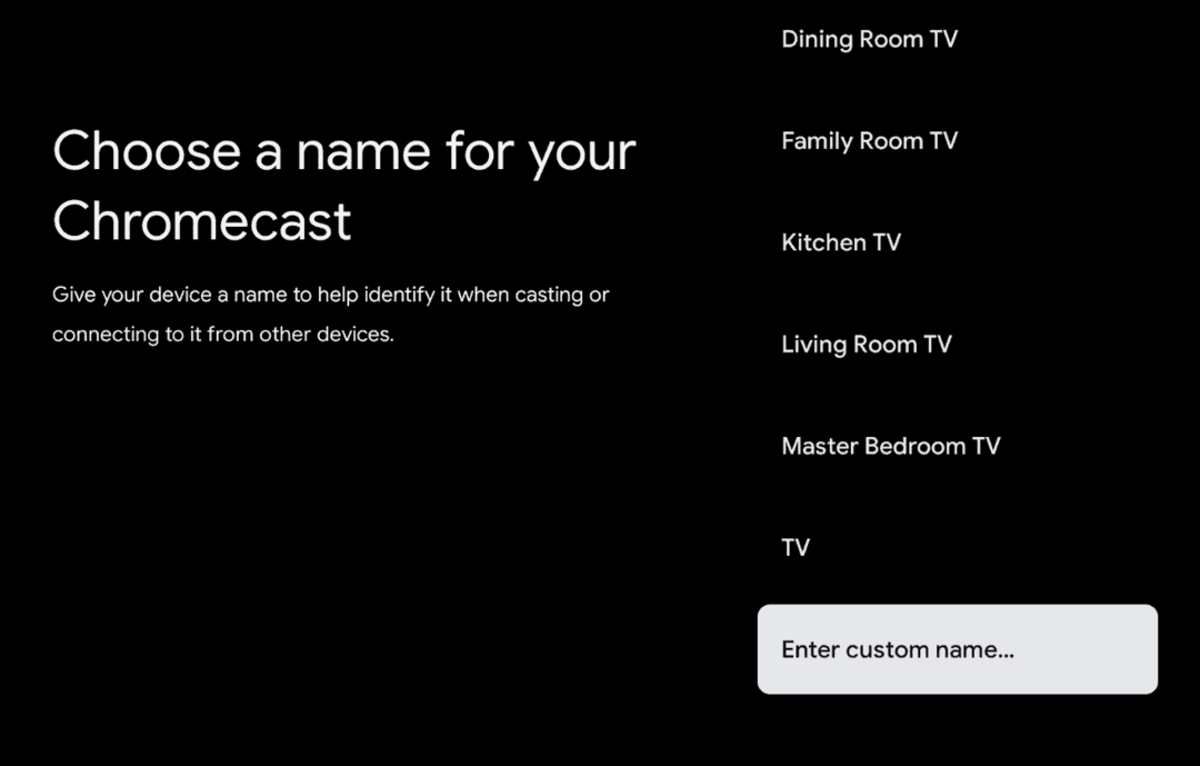 Kuinka nimetä Chromecast uudelleen Google TV: n avulla