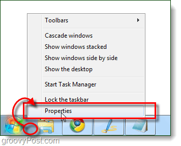 Windows 7: n tehtäväpalkin ominaisuudet