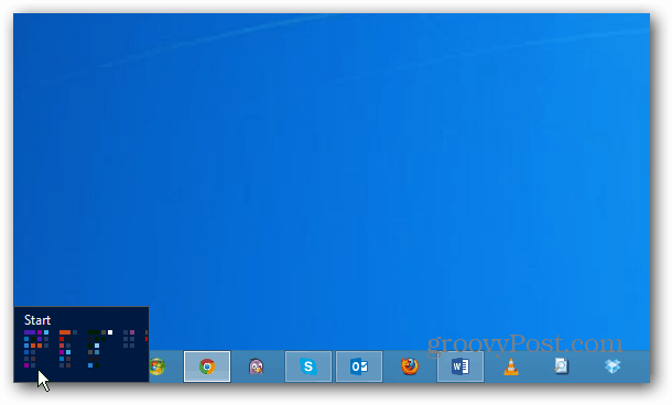 Käynnistä Windows 8 -sovellus