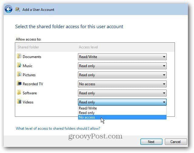 Lisää tai poista käyttäjätili Windows Home Server 2011 -käyttöjärjestelmään