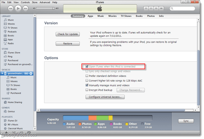 Kuinka estää iTunes käynnistämästä automaattisesti, kun liität iPhonen tai iPodisi