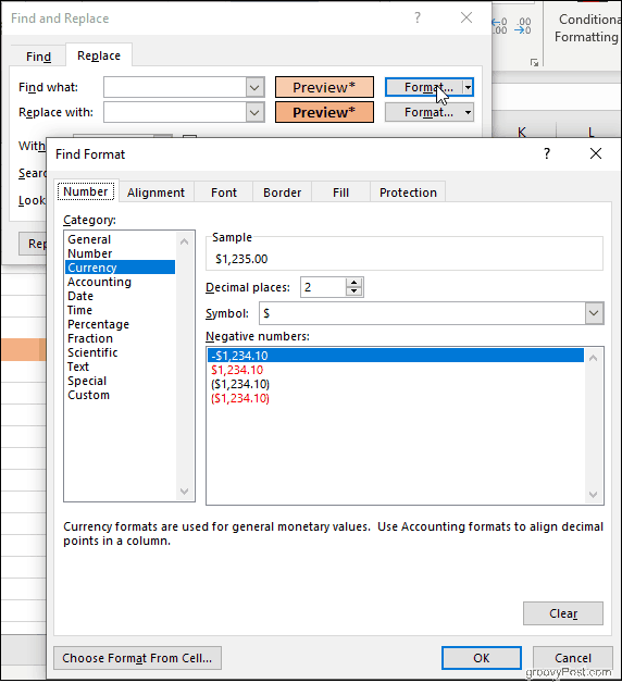 Napsauta Muotoile Excelissä