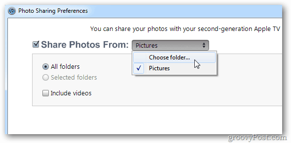 Valokuvien jakaminen -tietokone