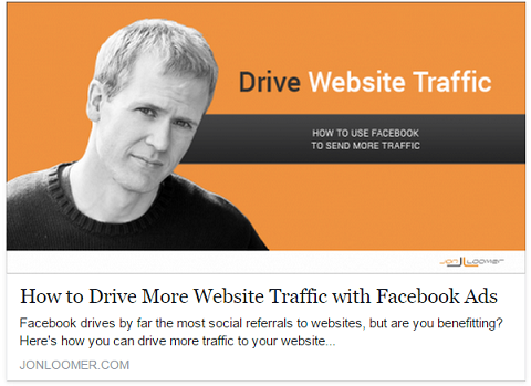 Jon Loomer julkaisee Facebook-mainoksia, kun hän jakaa viestit orgaanisesti saadakseen eniten kävijöitä verkkosivustolleen.
