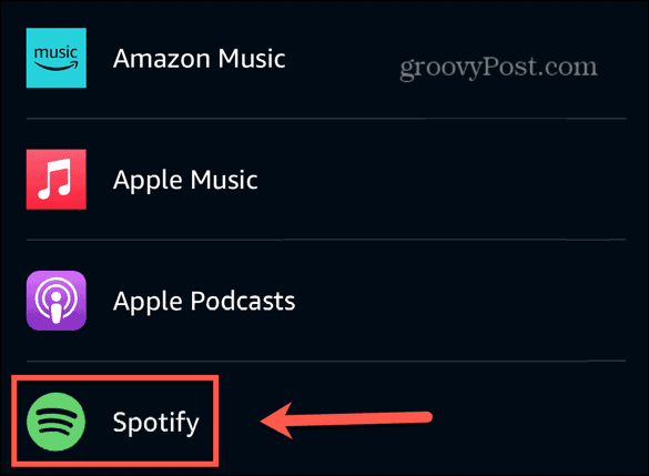 Alexa-musiikkipalvelut spotify