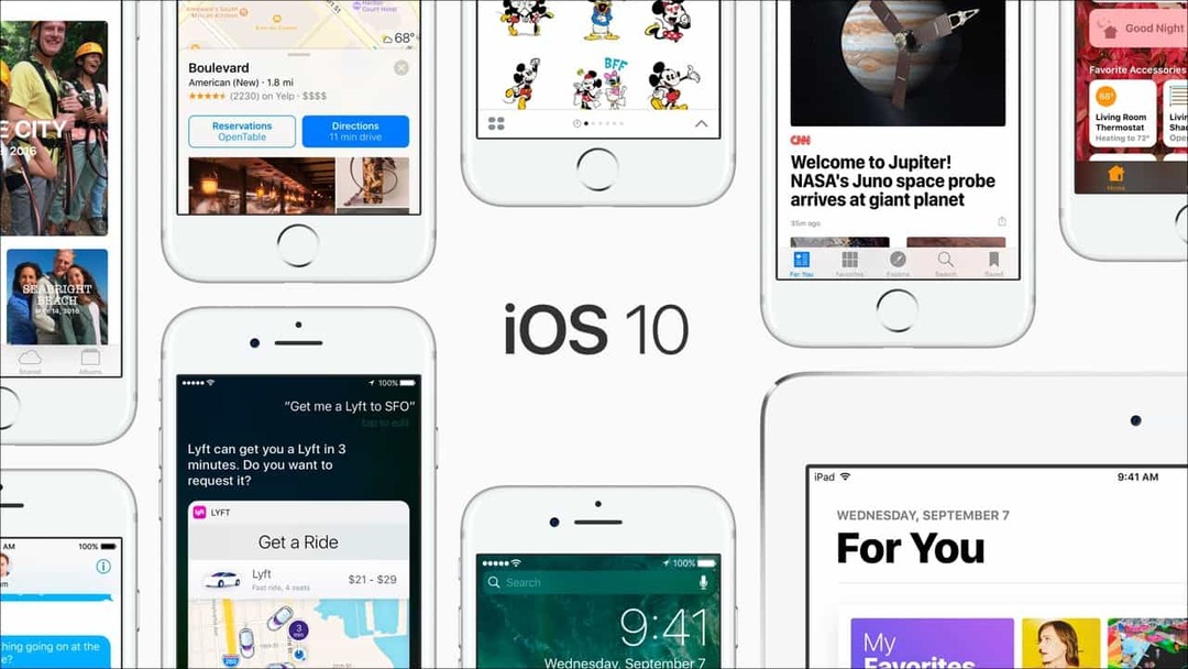 Apple julkaisee iOS 10.3.1: n