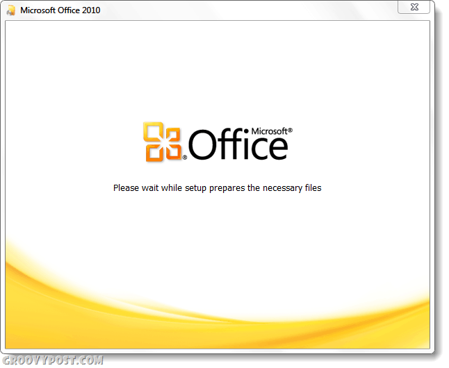 Office 2010 -asentajan kuvakaappaus