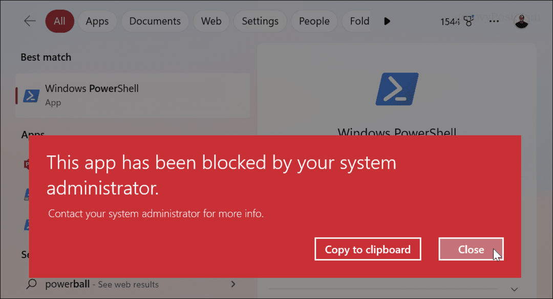 Estä työpöytäsovellusten käyttö Windowsissa