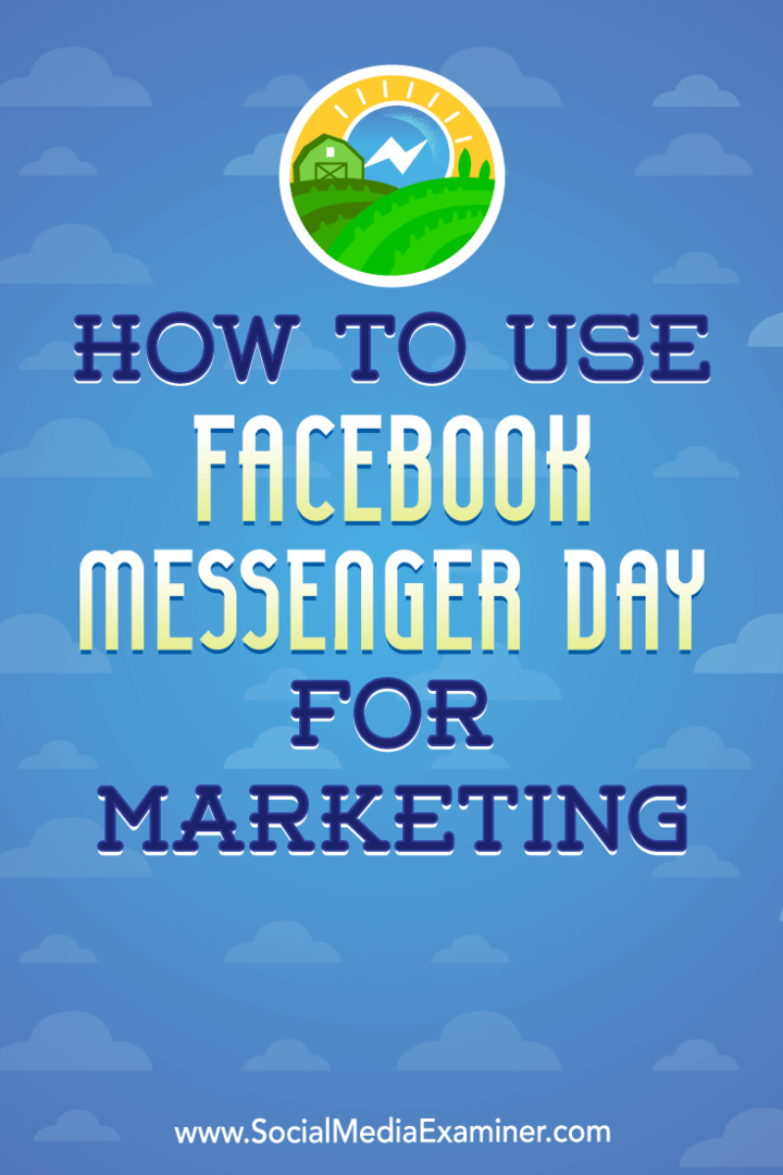 Ana Gotter käyttää Facebook Messenger -päivää markkinointiin sosiaalisen median tutkijalla.