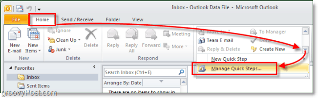 Kuinka luoda mukautettuja pikavaiheita Outlook 2010: ssä