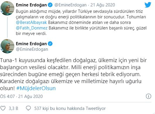 Emine Erdogan jakaminen