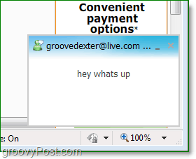 mistä löydät Windows Live Messenger-ponnahdusikkunat käyttäessäsi online-selaimen viestejä