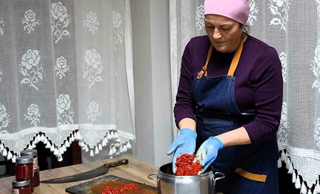 Bilecikin naiset tekivät hilloa Çukurörenin rekisteröidystä kuumasta pippurista: Kivun suloisin muoto!