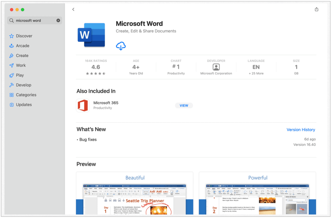Microsoft Word Mac App Storessa