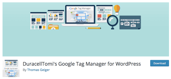 Chris suosittelee DuracellTomin Google Tag Manager for WordPress -laajennusta.