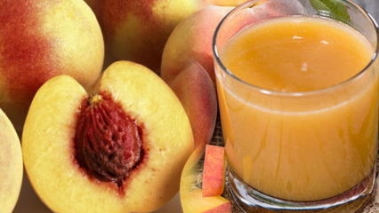Mitä hyötyä persikasta on? Peach tee suoliston säätelyyn! Jos juo persikkamehua ..