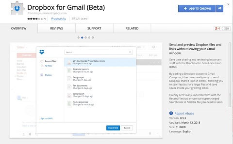 dropbox Gmailille