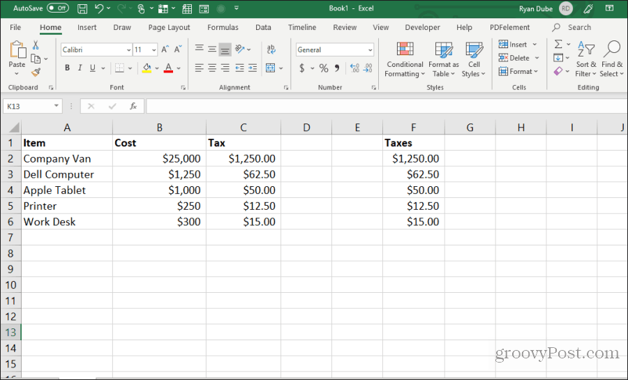 kaavasolut kopioidaan ja liitetään Exceliin