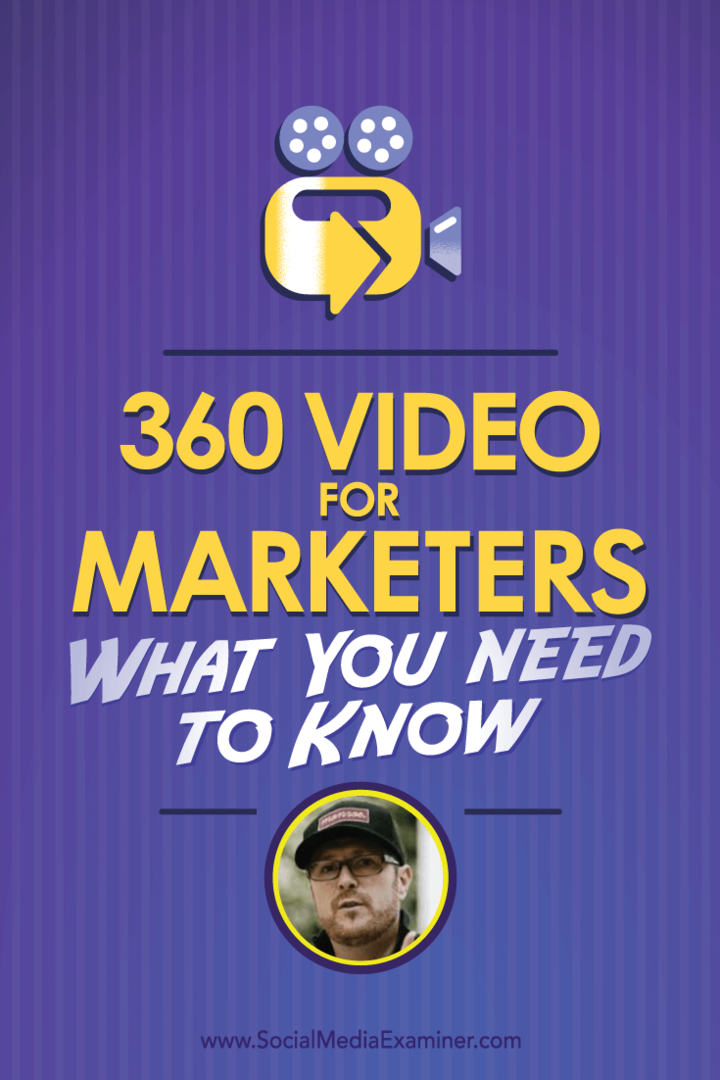 Ryan Anderson Bell keskustelee Michael Stelznerin kanssa 360 Video markkinoijille ja mitä sinun tarvitsee tietää.