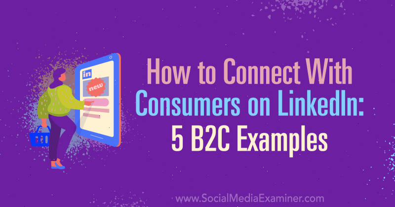 Yhteyden muodostaminen LinkedInin kuluttajiin: 5 B2C-esimerkkiä: Sosiaalisen median tutkija