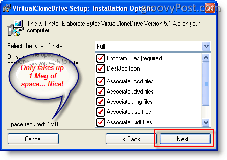 Asenna ISO-kuva Windows XP: hen