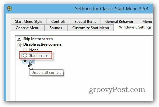 Poista SmartScreen Classic Shell käytöstä