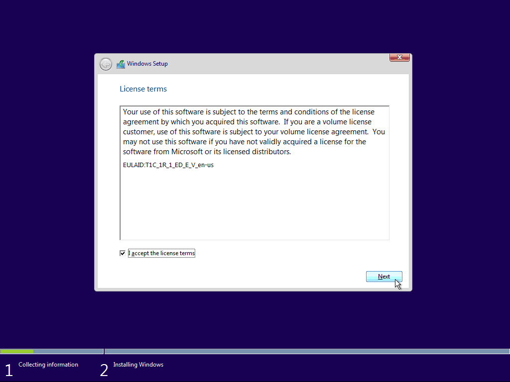 03 EULA Windows 10 puhdas asennus